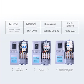 Cutie de distribuție pentru iluminat stradal cu întrerupător intern, Yi Di Electric EKM-2035, pentru iluminat municipal