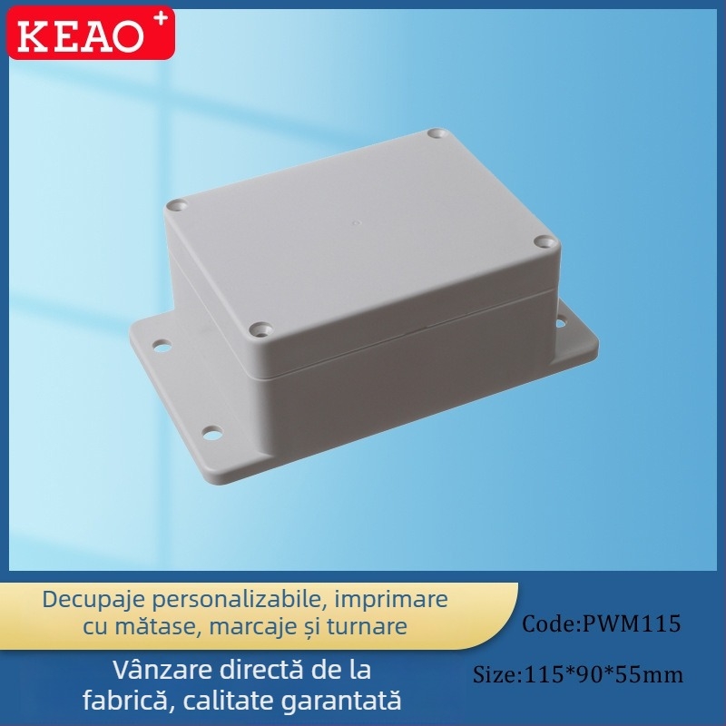 NBKEAO PWM115 cutie de legături impermeabilă din ABS pentru echipamente electrice și de comunicații, interior și exterior