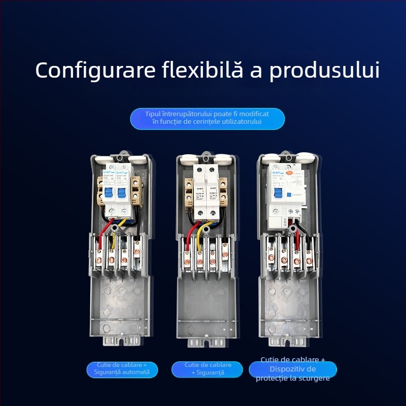 Cutie impermeabilă pentru protecția cablurilor de iluminat stradal, model EKM2035 întrerupător, EKM2070