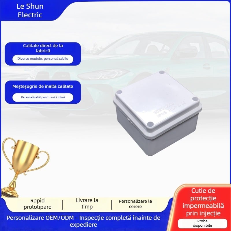 Lushun IP65 cutie pentru conexiuni electrice, etanșă prin injecție, carcasă de alimentare pentru echipamente industriale