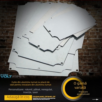 Placǎ de montaj zincatǎ pentru cutie de conexiuni impermeabilă, placă inferioară internă, placă fixare metalică — SUPERVOLT