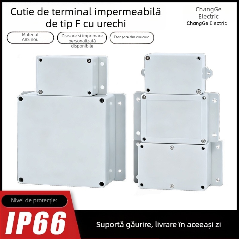 Long Song Cutie de conexiuni ABS impermeabilă, cu urechi, pentru control în exterior şi alimentare pentru vehicule electrice