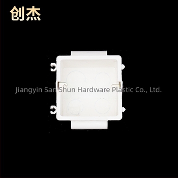 Cutie PVC de conexiuni asamblată pentru montaj încastrat — preîngropată, izolație ignifugă, pereți groși