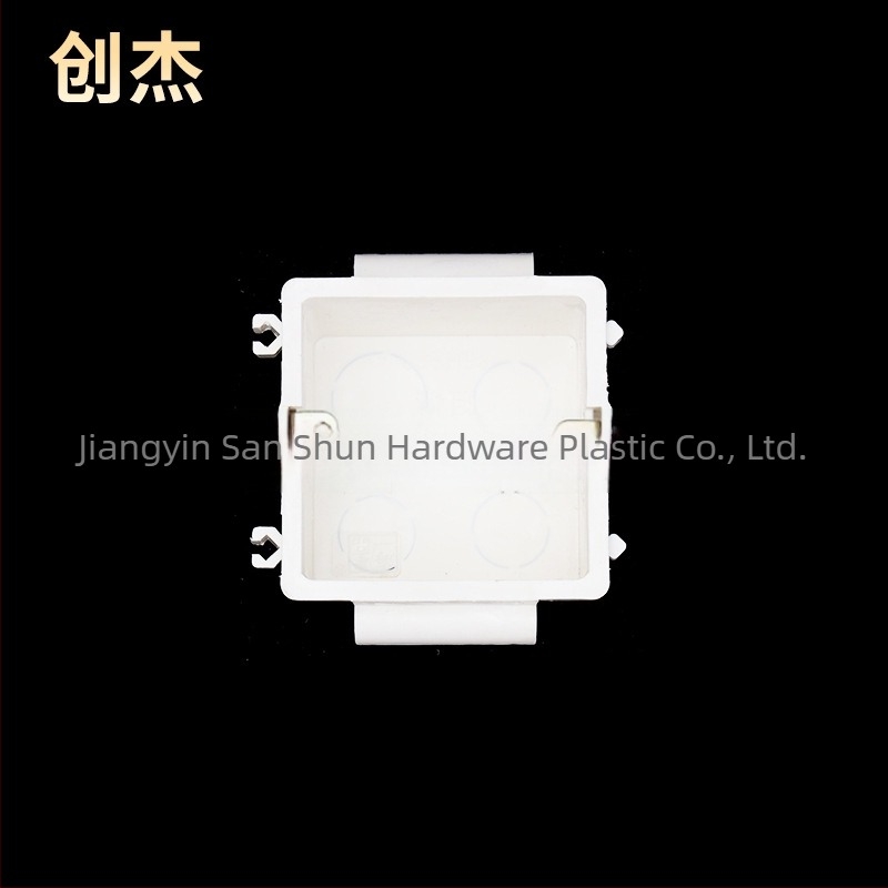 Cutie PVC de conexiuni asamblată pentru montaj încastrat — preîngropată, izolație ignifugă, pereți groși