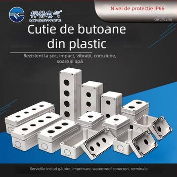 Cutie din plastic pentru butoane ZX-AGS, impermeabilă, ZIXI ELECTRICAL