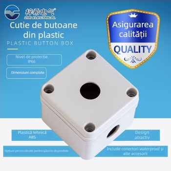Cutie din plastic pentru butoane ZX-AGS, impermeabilă, ZIXI ELECTRICAL