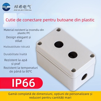 Cutie din plastic pentru butoane ZX-AGS, impermeabilă, ZIXI ELECTRICAL