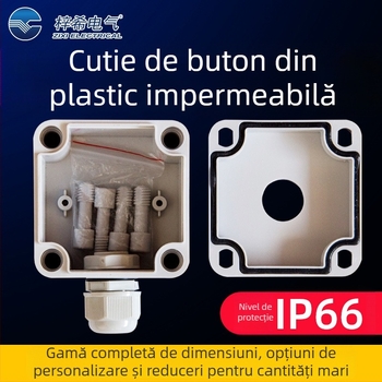 Cutie din plastic pentru butoane ZX-AGS, impermeabilă, ZIXI ELECTRICAL