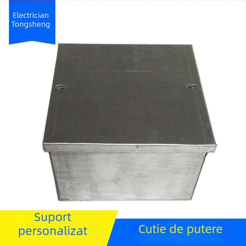 Cutie de conexiuni sigilată din metal, galvanizată, pentru cutii de trecere rutieră și de tunel, încorporată.