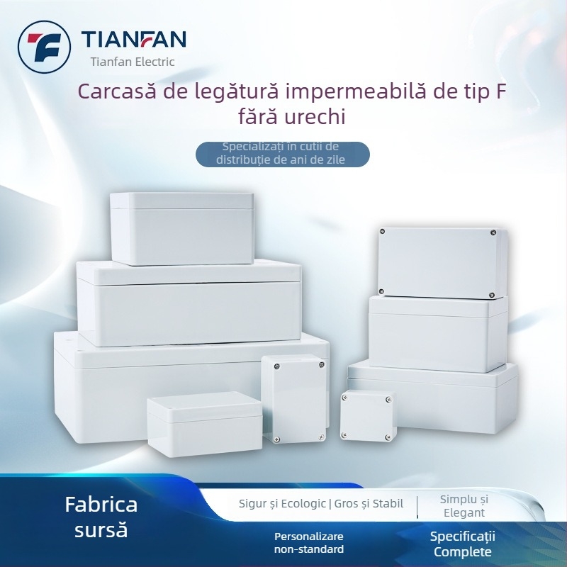 Cutie de conexiuni impermeabilă seria F, din plastic, etanșă, pentru trecerea cablurilor