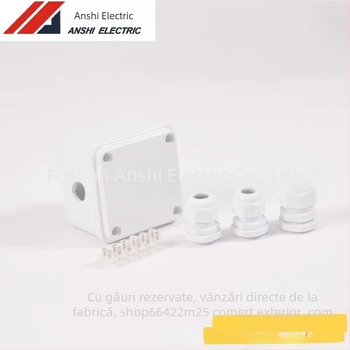 Anshi Carcasa PVC etanșă pentru îmbinare cu bloc terminal, ignifugă, carcasă de monitorizare exterioră pentru proiecte inginerești și hoteliere