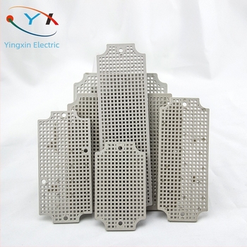 Placă inferioară impermeabilă pentru cutie de conexiuni cu accesorii din plasă, ABS plastic, pentru conexiuni de alimentare industriale