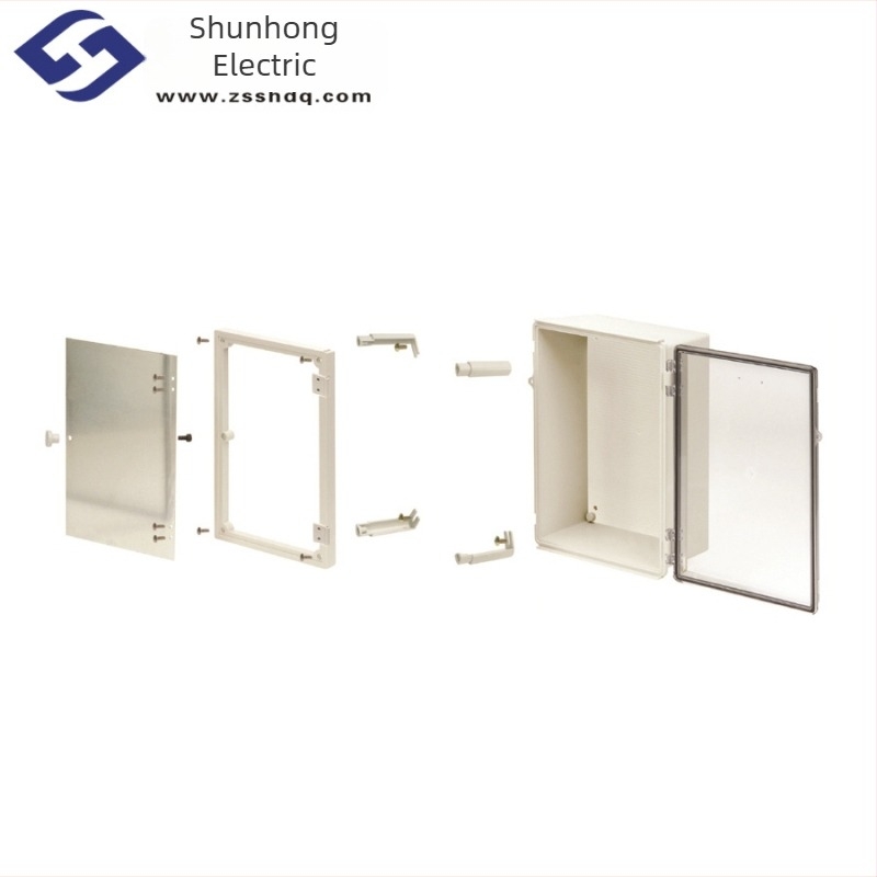 BOXCO Cutie impermeabilă ABS cu două uși – cutie de distribuție industrial perforabilă (material ABS/PC, impermeabil, uși duble, design perforabil)