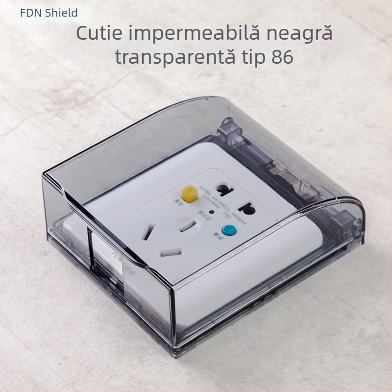 Cutie electrică impermeabilă tip 86, universală pentru baie, întrerupător și priză - Gedun