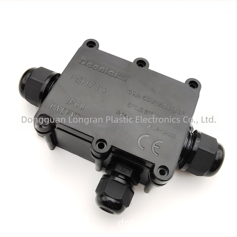 Longran cutie pentru cablu de alimentare IP68, etanșă, pentru iluminare subacvatică în exterior, potrivită pentru aparate electrocasnice mici