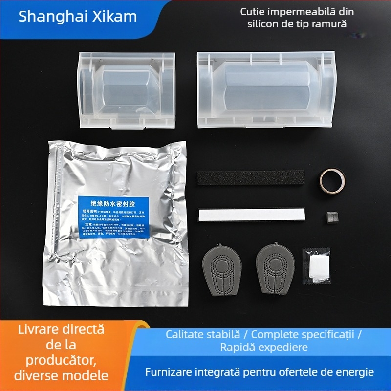 Cutie de distribuție subterană impermeabilă pentru iluminat stradal exterior, tip ramificații, material PC