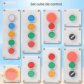 LA37 LA38 cutie de comutator cu buton, oprire de urgență, rezistentă la apă, lampă indicator