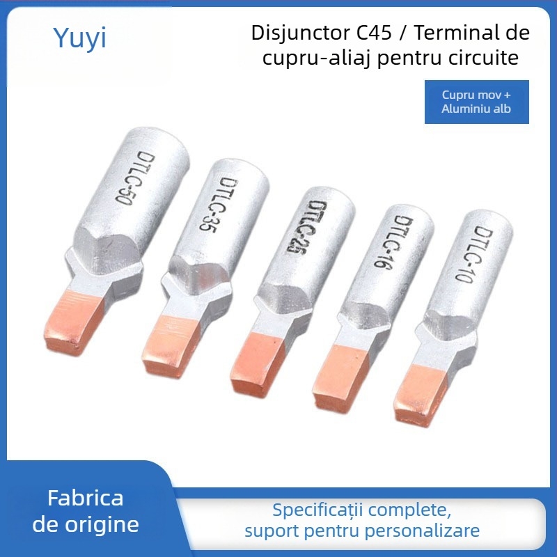 DTLC-25 Știft terminal Cu-Al, Duckbill-Type, pentru Conductoare din Cupru-Aluminiu