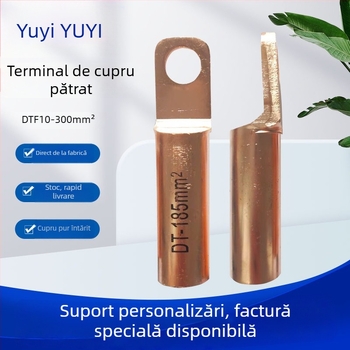 DTF10-300 Terminal de tranziție din cupru, cap pătrat, deschis la aer, RoHS