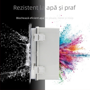 Cutie transparentă din ABS, rezistentă la apă, pentru exterior, pentru monitorizare și echipamente de alimentare, cutie de legături etanșă