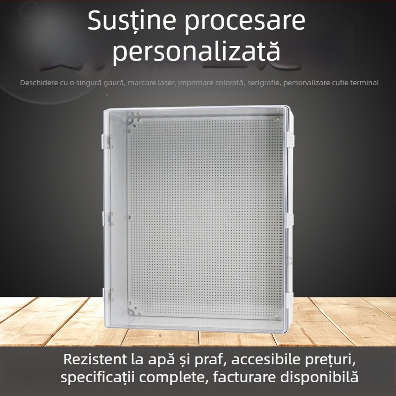 Cutie transparentă din ABS, rezistentă la apă, pentru exterior, pentru monitorizare și echipamente de alimentare, cutie de legături etanșă