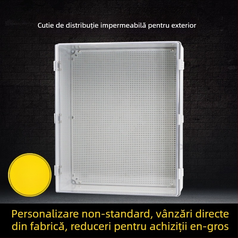 Cutie transparentă din ABS, rezistentă la apă, pentru exterior, pentru monitorizare și echipamente de alimentare, cutie de legături etanșă