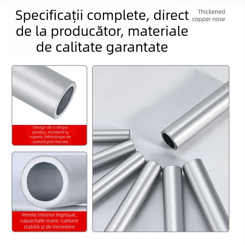 Terminal tubular din aluminiu GL, seria GL, pentru cutii de distribuție, panouri, șantiere navale și echipamente electrice