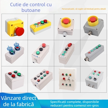 SA-3L-0818 Cutie de operare cu buton, cutie de legături din plastic pentru butoane mecanice și panouri de control