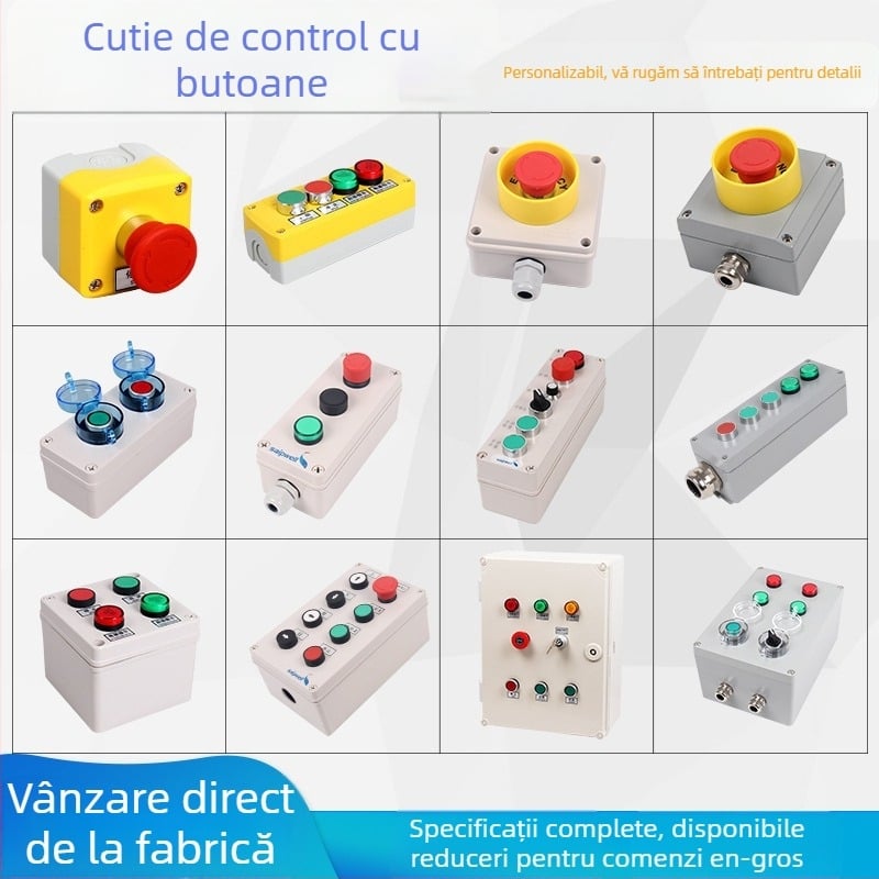 SA-3L-0818 Cutie de operare cu buton, cutie de legături din plastic pentru butoane mecanice și panouri de control