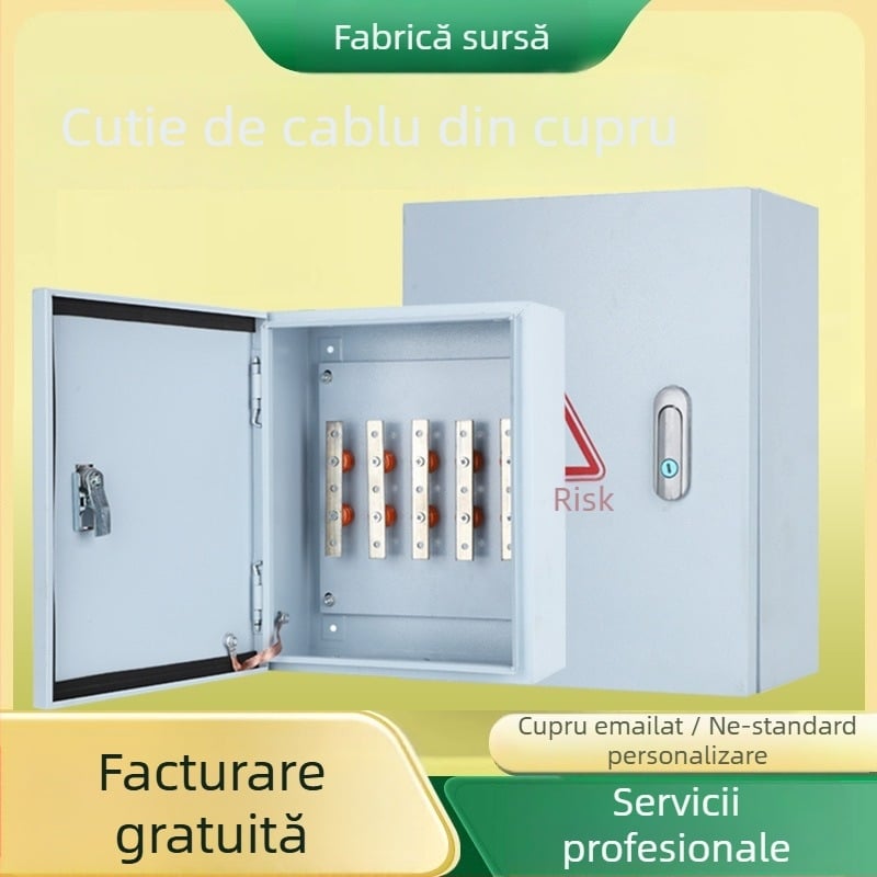 Cutie cu bare de cupru JXF1, montaj fix, 4/5 circuite, 1 rând, 50 A