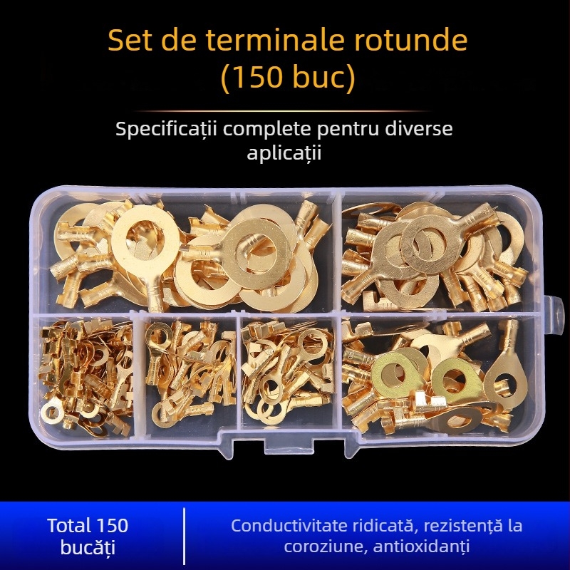 Set terminal inelar, borne goale, 150 buc., brand YC, Electronică auto