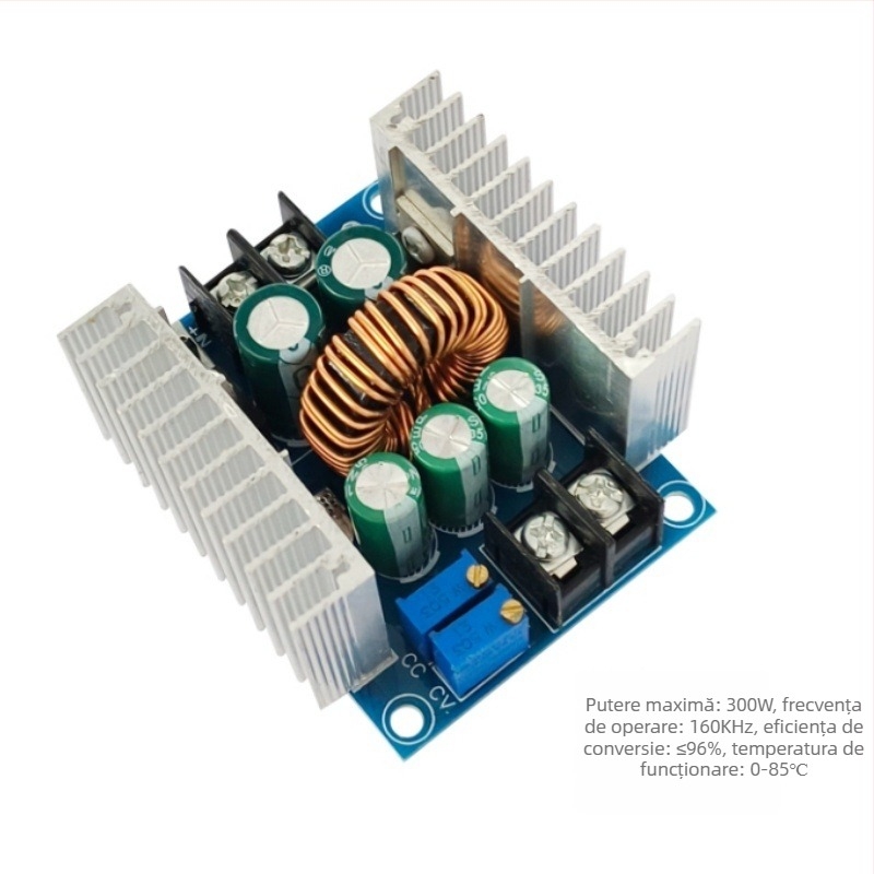 Modul driver LED: 300W, 20A curent constant, ieșire reglabilă, alimentare DC buck