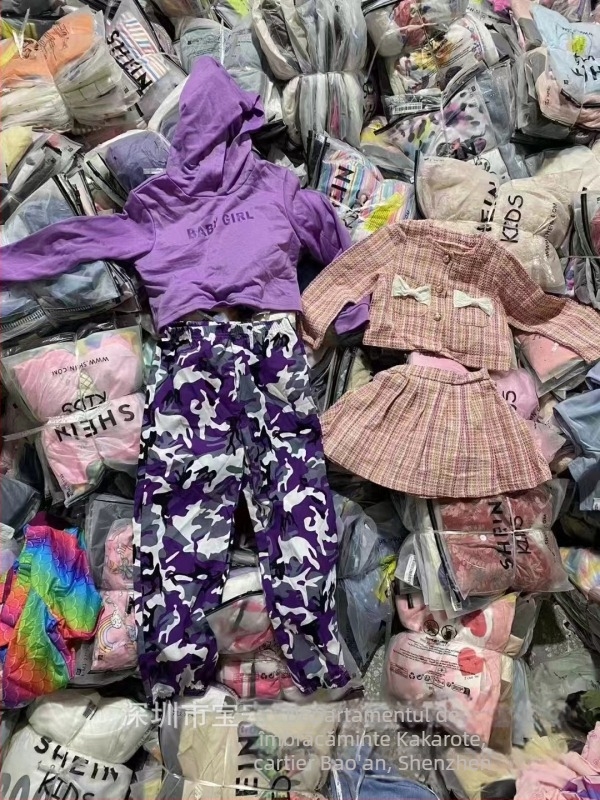 Îmbrăcăminte pentru copii: set tricou și fustă, stil drăguț desen animat, croială lejeră, colecția Primăvara 2024, compoziția principală a țesăturii 91-99%