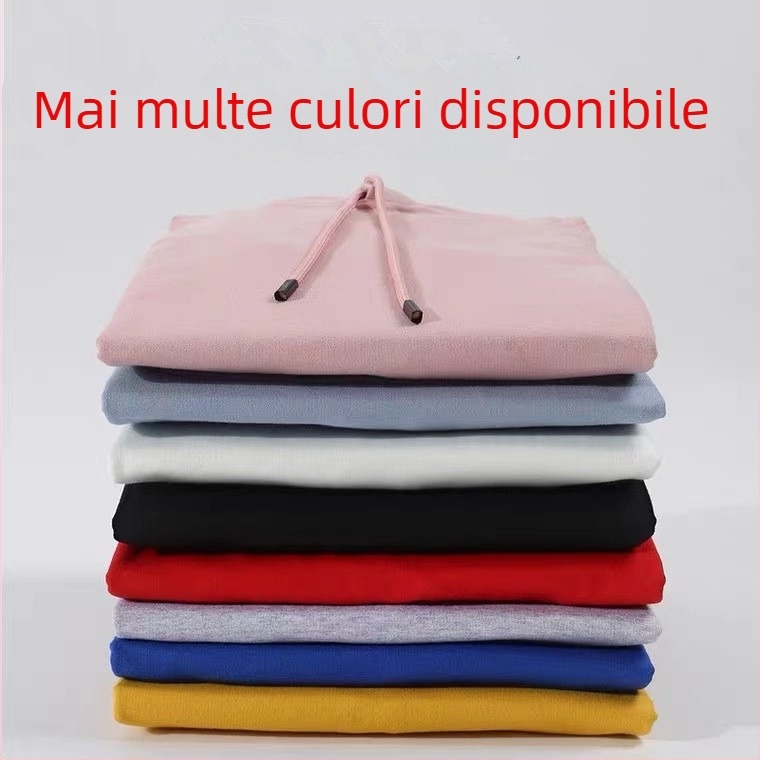 Hanorac cu glugă, logo publicitar brodat, 50% bumbac, mâneci lungi, buzunar lateral