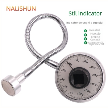 Pointer Torque Angle Gauge - oțel aliat, 260 g, ambalaj pe card, There Shun