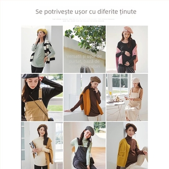 Tricou de bază pentru gravide – primăvară-toamnă 2025, croi slim, mâneci lungi, poliester cu spandex, 90–95% poliester, guler rotund