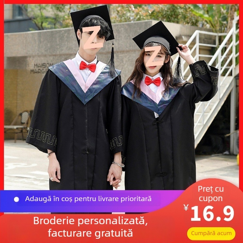 Robe academică de absolvire, stil colegiu, țesătură TR, PVC ca material principal ≤30%, inspirație asiatică, vintage artistic, vară 2020