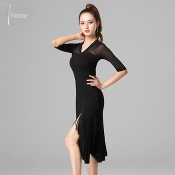 Rochie de dans latin pentru femei adulte de la Yant — premium pentru competiții și reprezentații, țesătură modală 90–95%