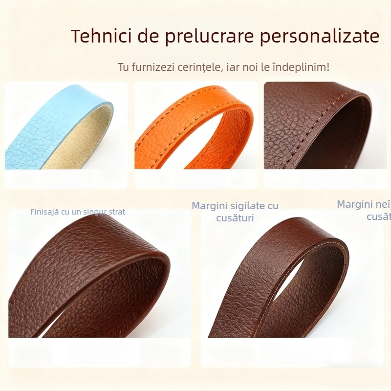 Curea de umăr din piele patinată, multifuncțională, stil urban minimalist, logo personalizat, Iarna 2023
