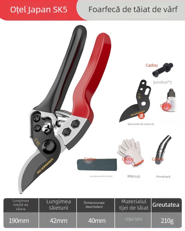 Foarfece de tăiat crengi SK5 – pentru pomi fructiferi, grădină