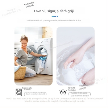 Pantaloni bărbați încălziți electric cu încălzire în trei trepte, opt zone, talie înaltă, croială dreaptă, exterior poliester cu căptușeală de poliester, pentru iarnă