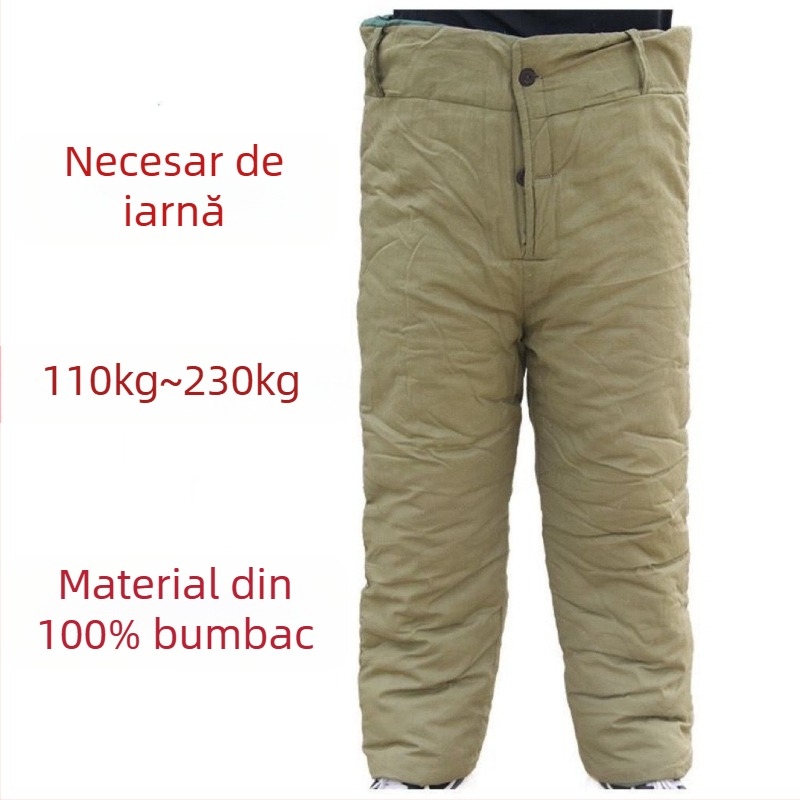Pantaloni drepți cu umplutură din bumbac, talie medie, material din piele artificială, pentru iarnă