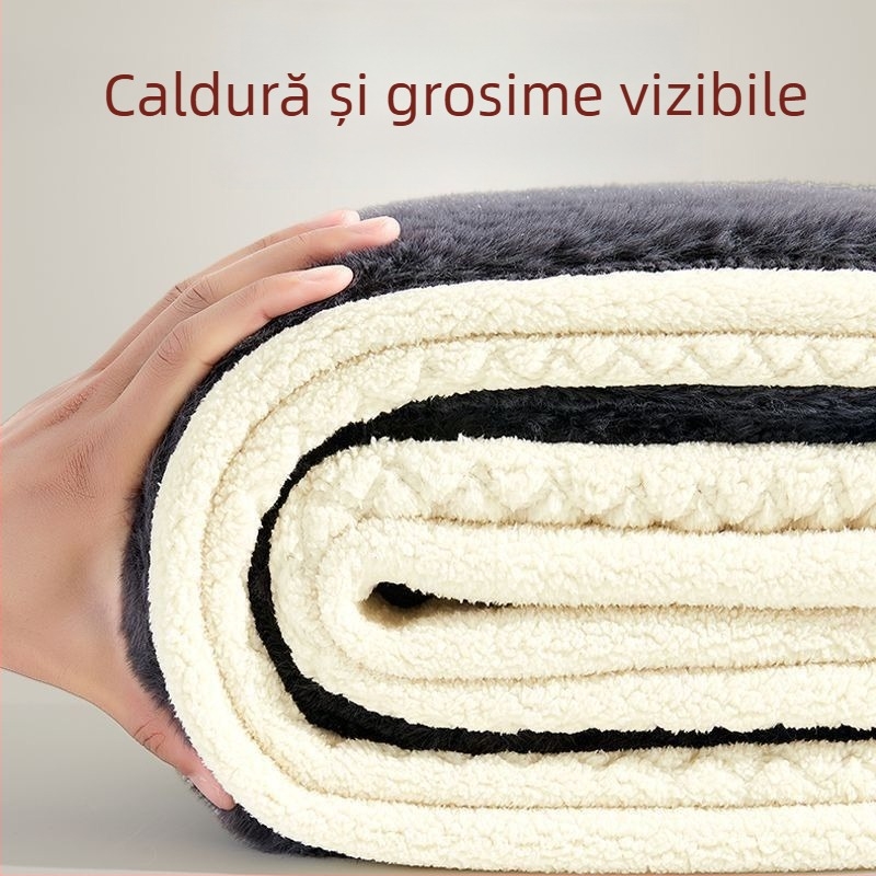 Pantaloni termici de iarnă pentru bărbați, căptuți cu fleece, umplere din bumbac, croială dreaptă, protecție pentru genunchi și talie