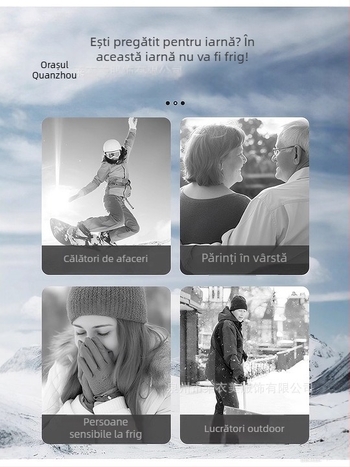 Pantaloni drepti de iarnă, țesut din fibră de poliester, căptușeală și umplutură din poliester, talie medie, stil sport și recreație