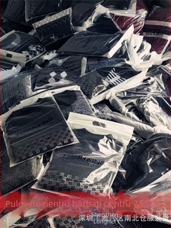 Cardigan tricotat gros pentru bărbați, cu buzunare patch - guler rotund, mâneci lungi, iarnă, croială normală, tiv drept