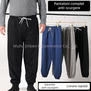 Pantaloni de adult, din bumbac gros, impermeabili și anti-scurgere, lavabili, pentru persoane imobilizate, protecție împotriva scurgerilor laterale