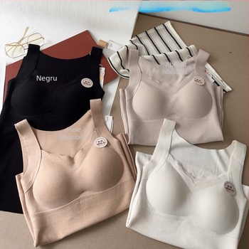 Hui Zhixin 2579 Bustier termic cu sutien integrat, fibră acrilică, modelare corporală și căldură, decolteu în V