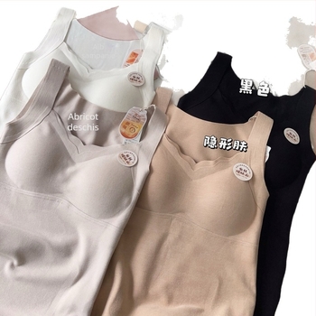 Hui Zhixin 2579 Bustier termic cu sutien integrat, fibră acrilică, modelare corporală și căldură, decolteu în V