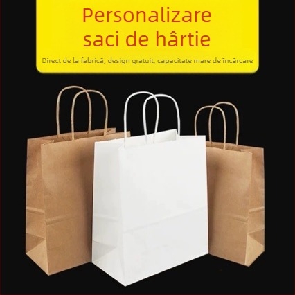 Geantă Cadou din hârtie kraft pentru Mooncakes Mid-Autumn, ambalaj pentru take-away cu imprimare personalizată, potrivită ca gift de Anul Nou