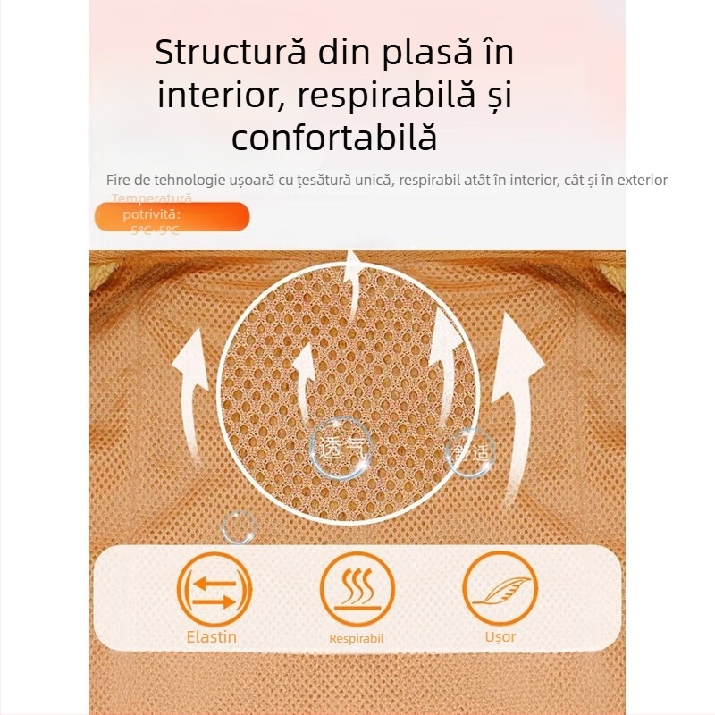 Set jachetă și pantaloni din fleece pentru iarnă, unisex, cu fermoar, ușor, căptușeală dublă din velur